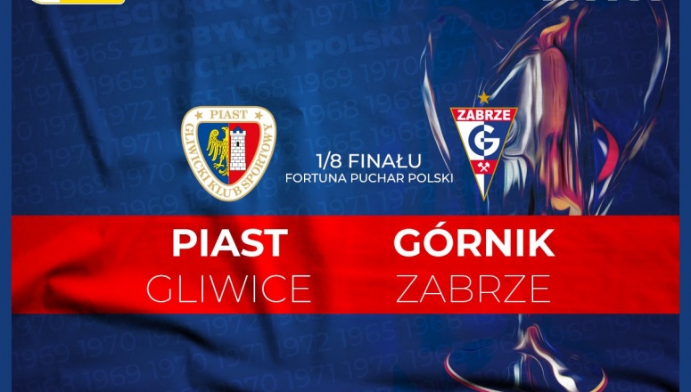 Zaplanowane na 30 listopada spotkanie 1/8 Fortuna Pucharu Polski pomiędzy Piastem Gliwice, a Górnikiem Zabrze zostanie przełożone