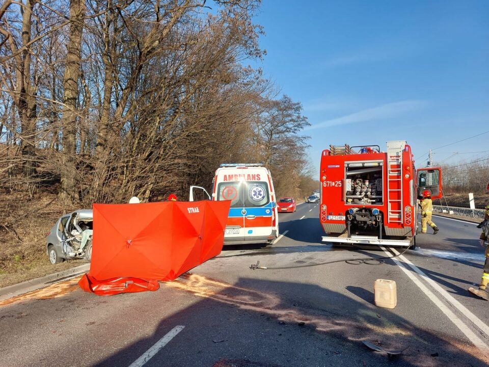 Do tragicznego wypadku doszło na zabrzańskim odcinku DK 88 pomiędzy wjazdem z ul. Mikulczyckiej, a zjazdem na ul. Ziemską . Przed godz. 15.00 na trasie zderzył się samochód osobowy z ciężarówką. Droga jest całkowicie zablokowana.