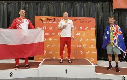 5 medali indywidualnie i dwa w sztafecie pływackiej. Imponująco i triumfalnie zakończył World Transplant Games - Światowe Igrzyska Osób po Transplantacji mieszkaniec Zabrza – Dawid Zimkowski. Impreza odbywała się w Perth (Australia) od 14 do 22 kwietnia.