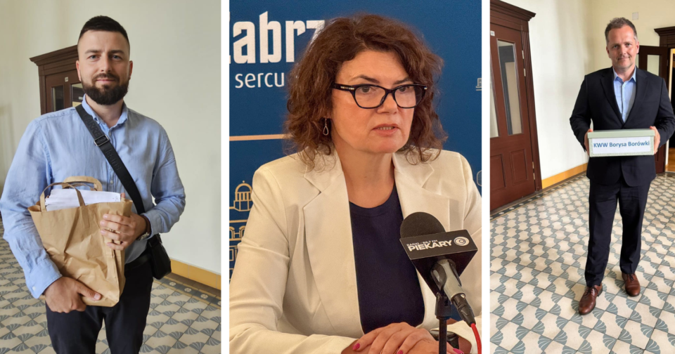 Ewa Weber, Sebastian Dziębowski i Borys Borówka to kandydaci, którzy złożyli podpisy poparcia w przedterminowych wyborach na prezydenta Zabrza zaplanowanych 10 sierpnia. Wciąż jeszcze nie złożyli ich przedstawiciele 14 pozostałych komitetów. Mają na to czas do 17 lipca.