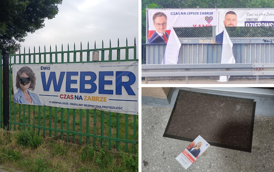 Niszczenie materiałów wyborczych, zaśmiecanie ulic i klatek schodowych ulotkami to tylko część z przykładów brudnej jak i nachalnej kampanii w przedterminowych wyborach na prezydenta Zabrza, które odbędą się 10 sierpnia.