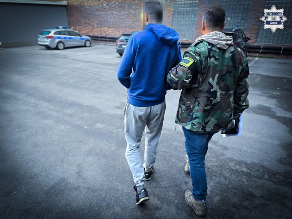 Śląscy policjanci przy wsparciu zabrzańskich kryminalnych, zatrzymali 31-letniego Marcina C., poszukiwanego dwoma listami gończymi. Mężczyzna próbował uciec, potrącił policjanta i uszkodził radiowóz. Gdy funkcjonariusze w końcu namierzyli jego kryjówkę, okazało się, że desperat ukrył się… w wersalce.