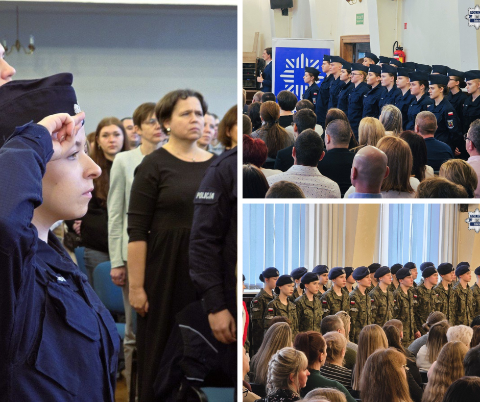W Zespole Szkół Ekonomiczno-Usługowych w Zabrzu odbyła się wyjątkowa uroczystość, która na stałe wpisze się w historię placówki. Uczniowie oddziału mundurowego o profilu policyjnym oficjalnie złożyli ślubowanie oraz odebrali pierwsze stopnie mundurowe. W wydarzeniu uczestniczyli zaproszeni goście, przedstawiciele władz miasta oraz rodziny młodzieży.