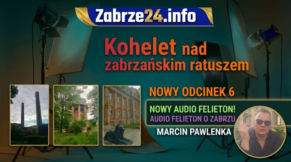 Nawiązanie do biblijnej Księgi Koheleta idealnie wpisuje się w ostatnie gwałtowne przetasowania na szczytach władzy samorządowej w Zabrzu, czyli wymianę wiceprezydentów i zastąpienie ich ludźmi odwołanej w zeszłorocznym referendum prezydent Agnieszki Rupniewskiej. Na najnowszy Audio felieton o Zabrzu jak co piątek wieczorem zaprasza Marcin Pawlenka.